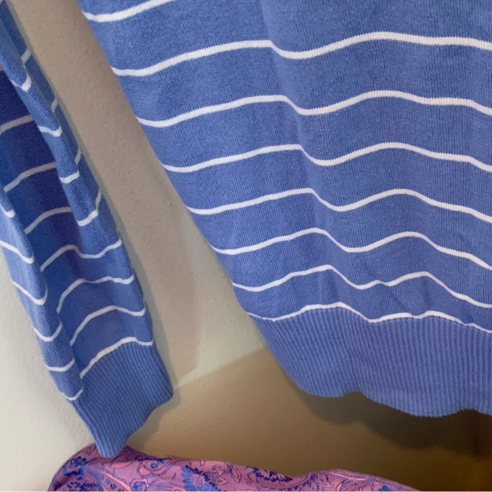 Two J. Crew Factory Periwinkle Sweaters - Picture 4 of 13